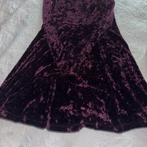 Forever 21 Crushed Velvet Top in Deep Purple